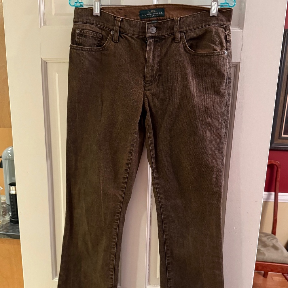 LRL Ralph Lauren Wms Brown Jeans size 6